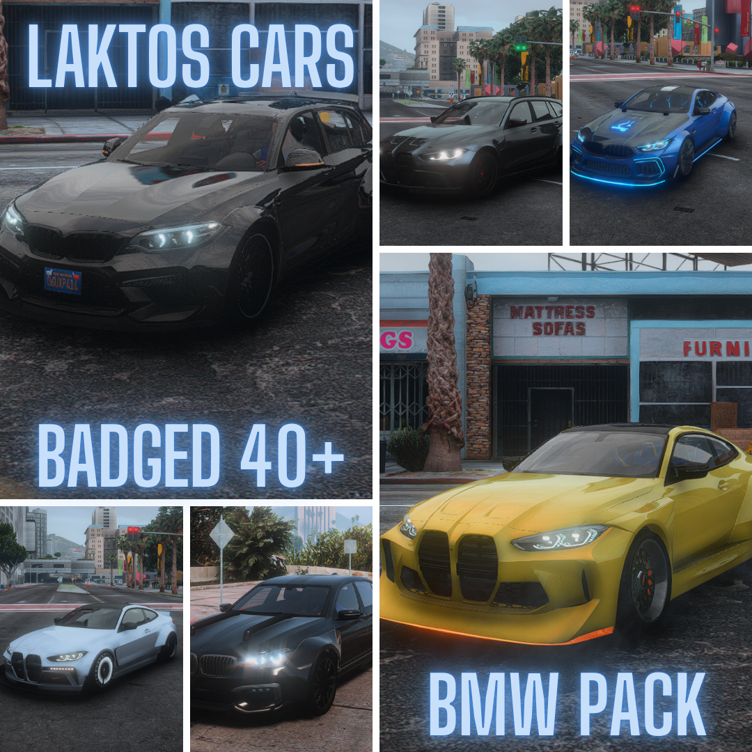 Fivem BMW Pack 40+ : Debadged Cars, Custom Sounds