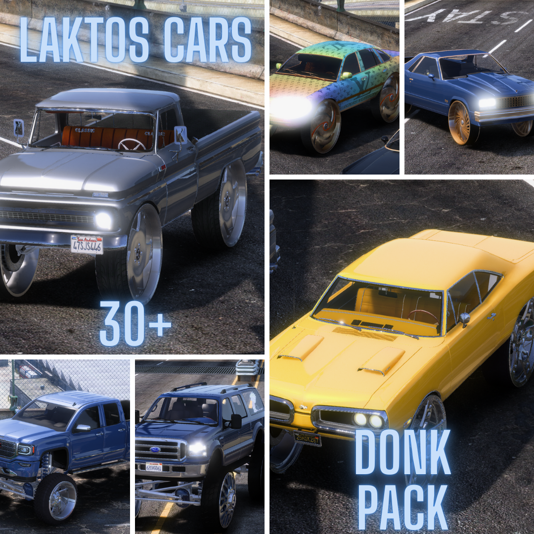 Fivem Donk Pack | 30 Fully-Optimized Vehicles
