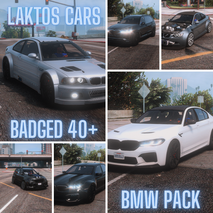 Fivem  BMW Pack 40+ : Debadged Cars, Custom Sounds