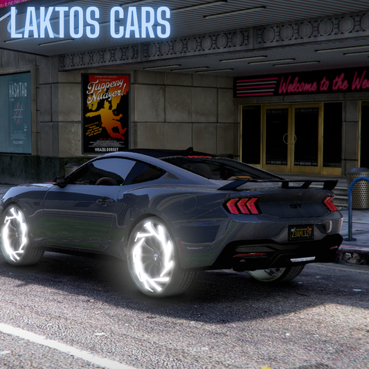 Ford Mustang 2023 Spiners Animted Dub |Badged|