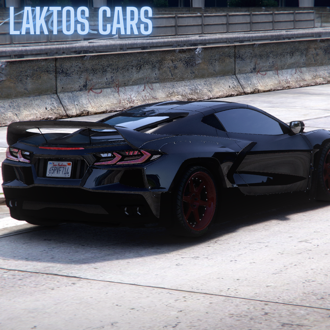 chevrolet corvette c8 widebody   | Debadged |