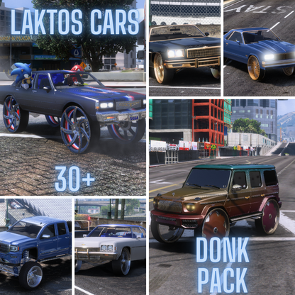 Fivem Donk Pack | 30 Fully-Optimized Vehicles